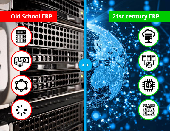 ERP solution from old-school erp to 21st century erp